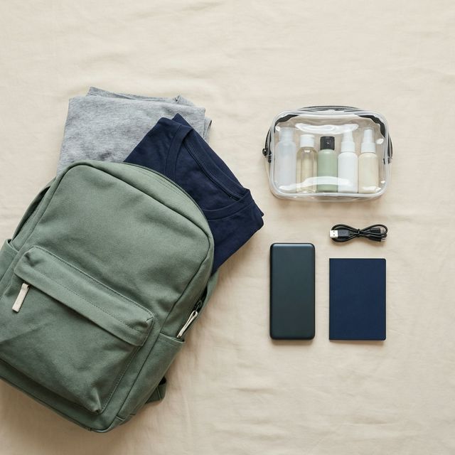 機内持ち込み7kgパッキングのフラットレイ